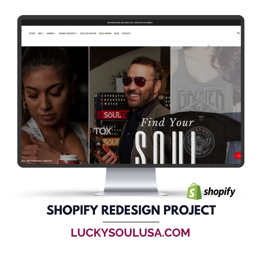 Luckysoulusa.com Shopify Website Redesign