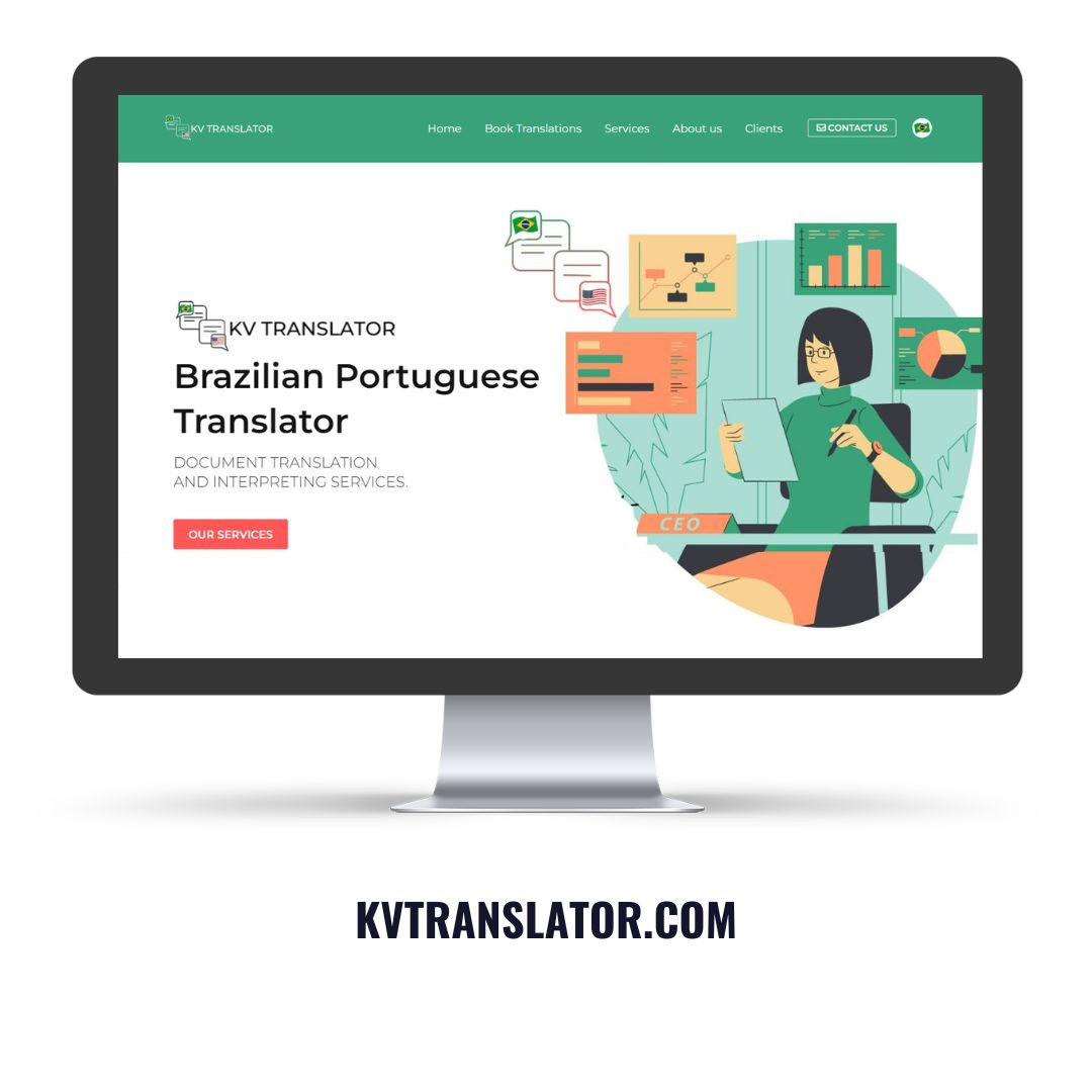 KV Translator Website Design