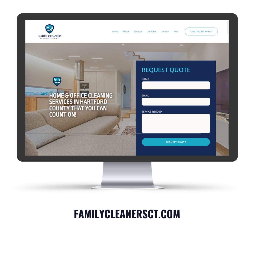 Family Cleaners Website Screenshot