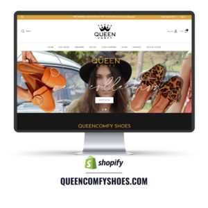 Queen Comfy Shoes Shopify Website Redesign