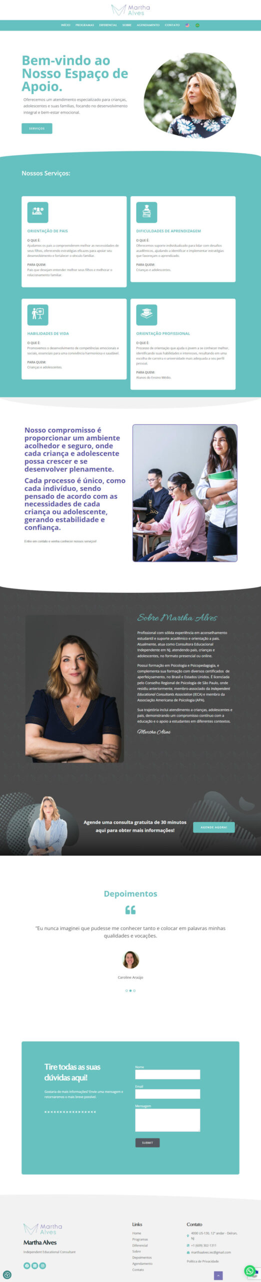 Martha Alves Professional Website