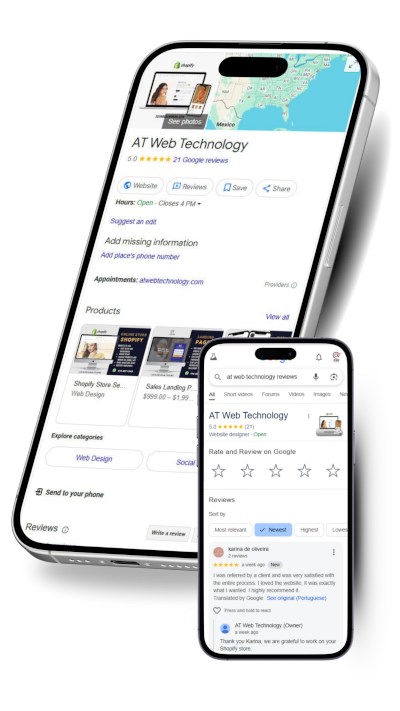 AT Web & Marketing Google Profile