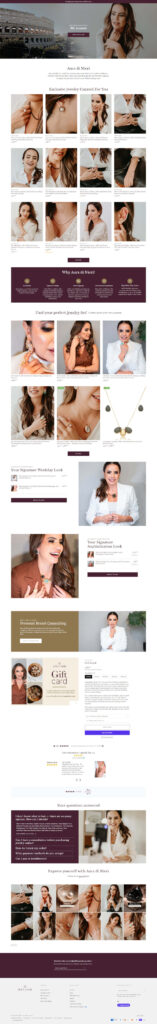 Aura di Nieri Website Design - Shopify