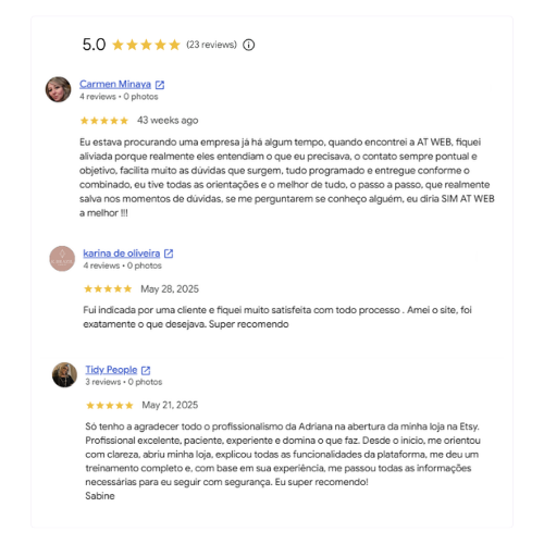 Google Reviews AT Web & Marketing